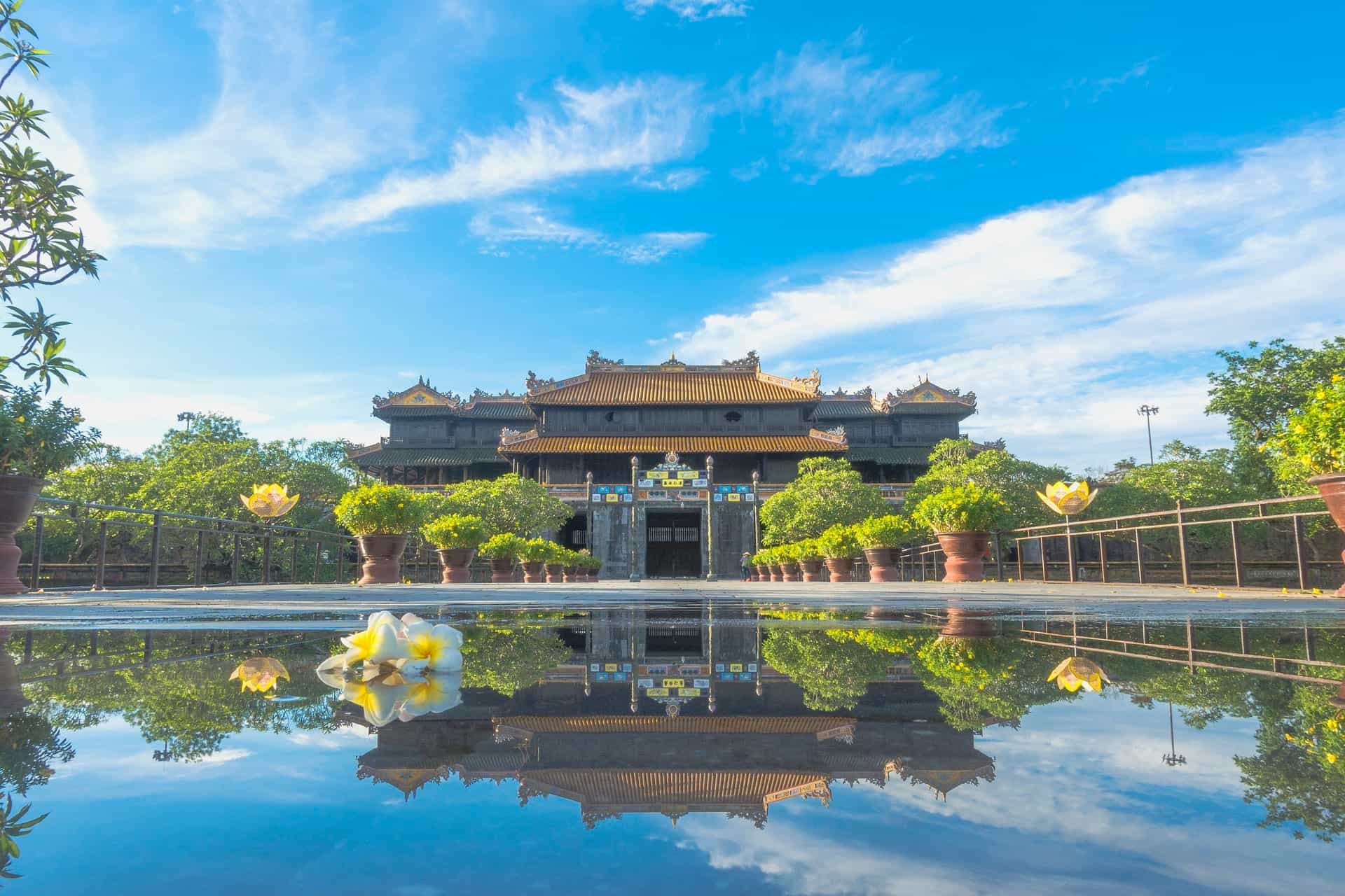 Imperial City of Hue at sunset